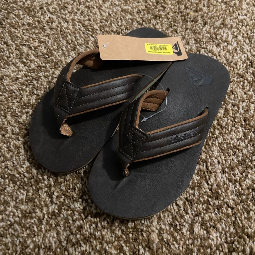 Quiksilver Brown Leather Sandals